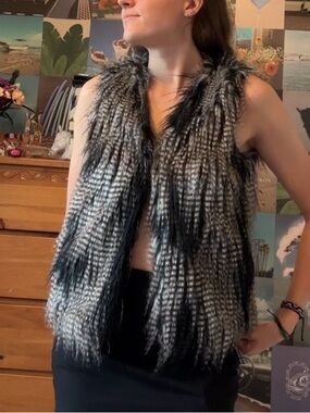 H&M Divided Faux Fur Vest